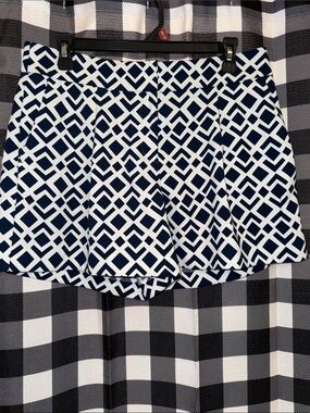 Ann Taylor Navy and White Dressy Shorts